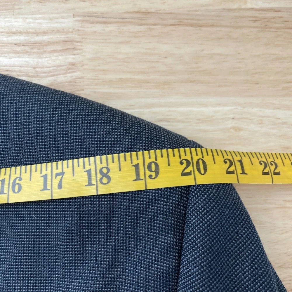 Canali Mens Gray 100% Wool 2 Button Blazer Sport Coat Italy EU 56R, US‎ 46R